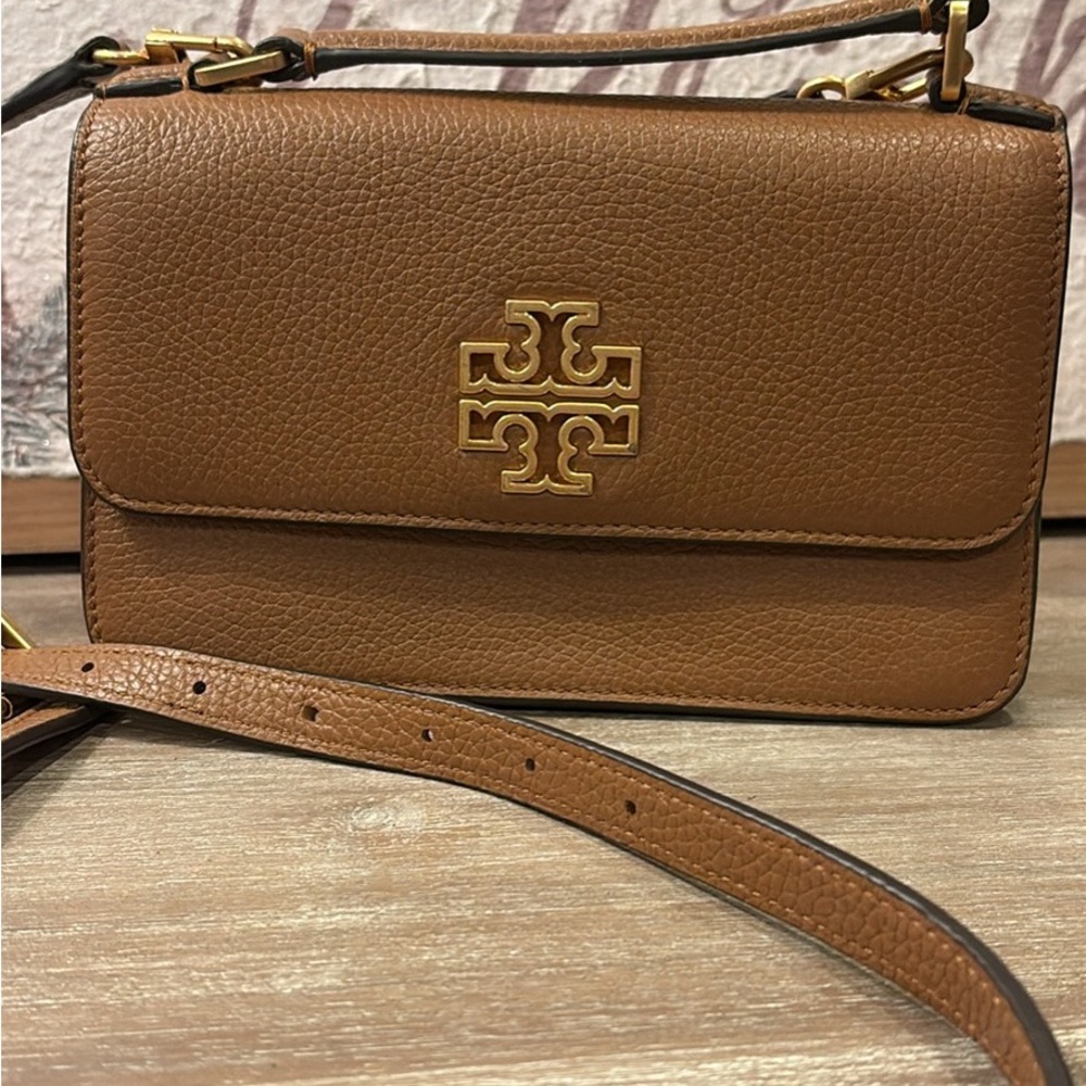 Tory Burch Tan Leather Crossbody Bag